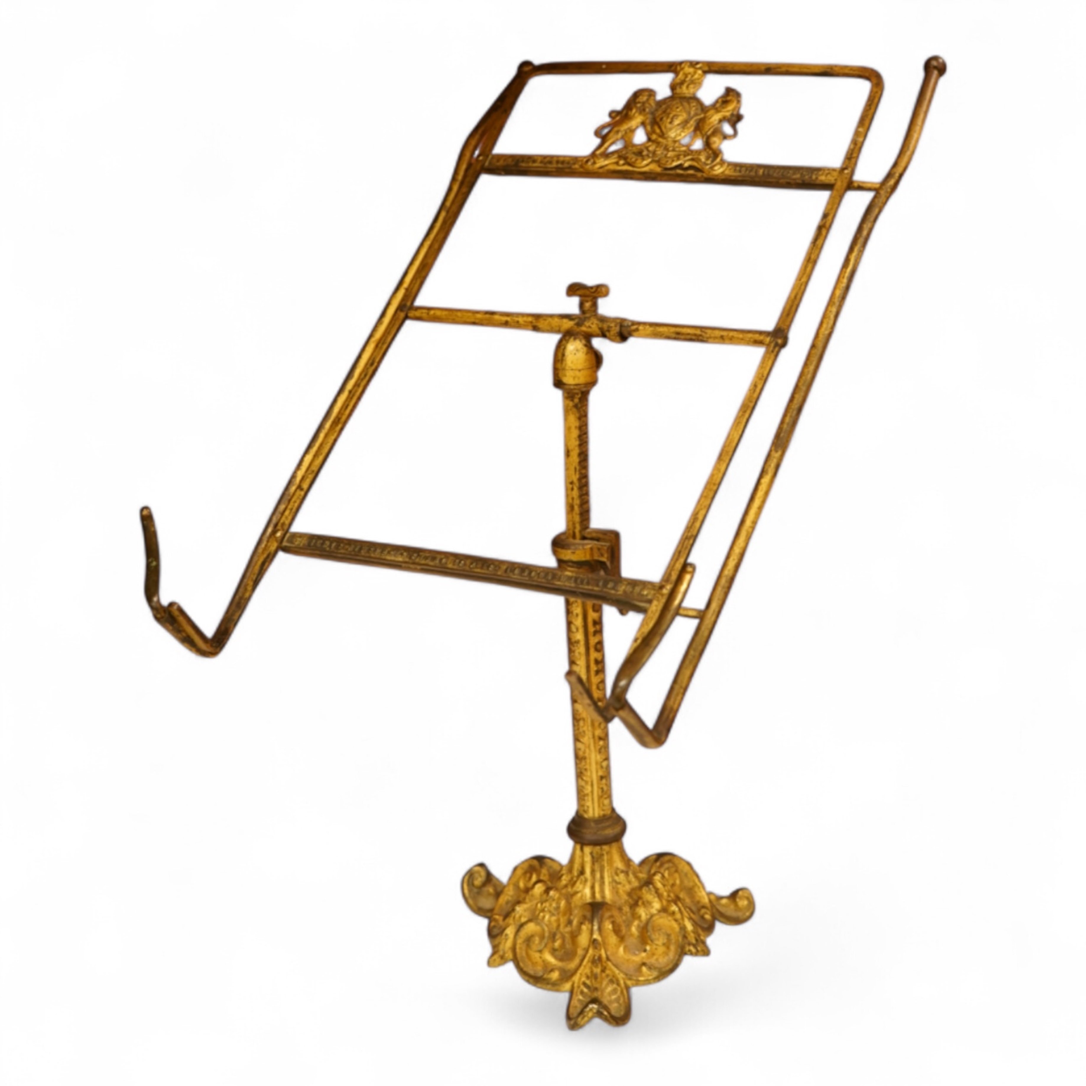 A Victorian Wright's patent gilt brass telescopic 